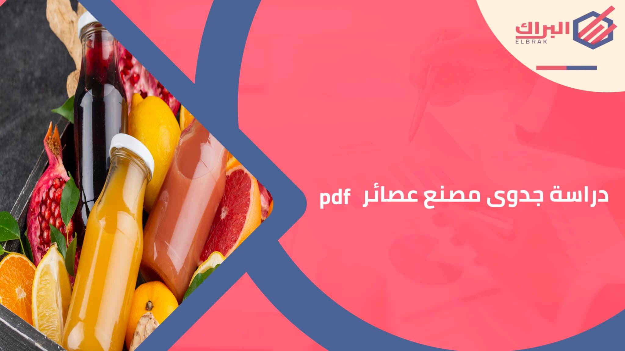 دراسة جدوى مصنع عصائر pdf