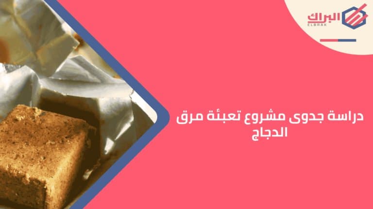 دراسة جدوى مشروع تعبئة مرق الدجاج