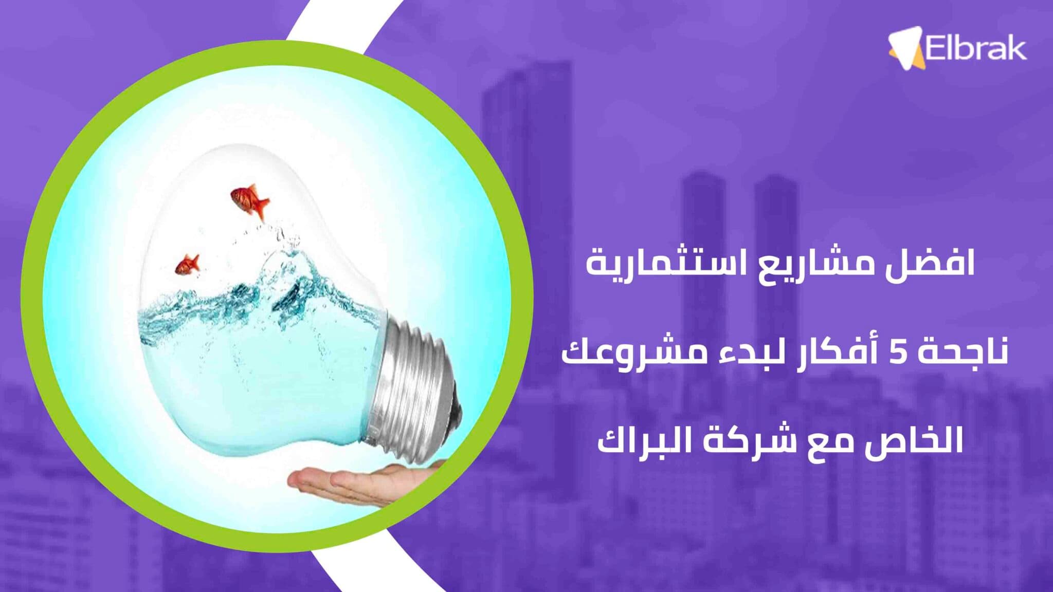 افضل مشاريع استثمارية ناجحة 5 أفكار لبدء مشروعك الخاص مع شركة البراك